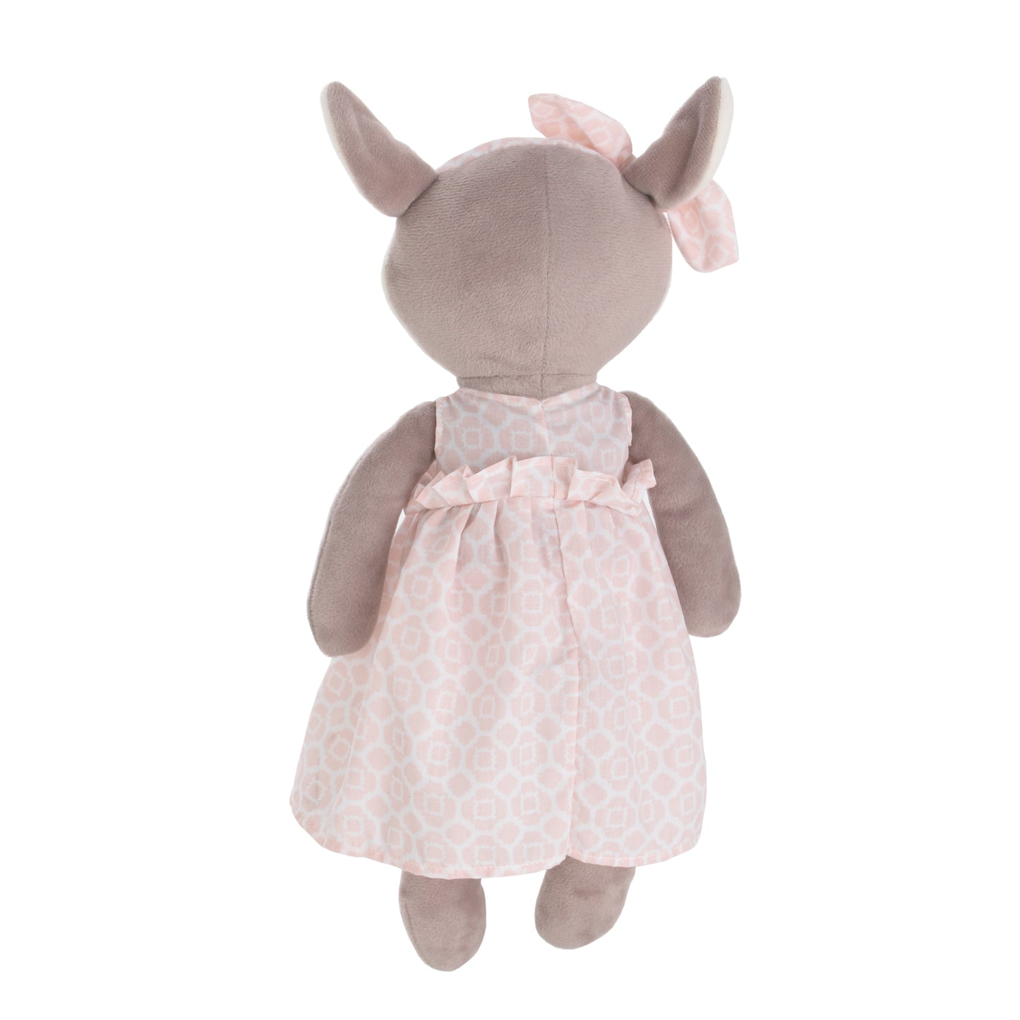 NoJo Countryside Floral - Grey, Ivory and Pink Plush Deer Toy
