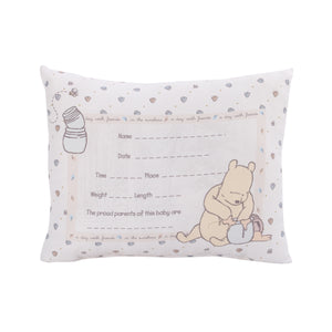 Winnie the Pooh Decorative Keepsake Pillow – Personalized Birth Pillow